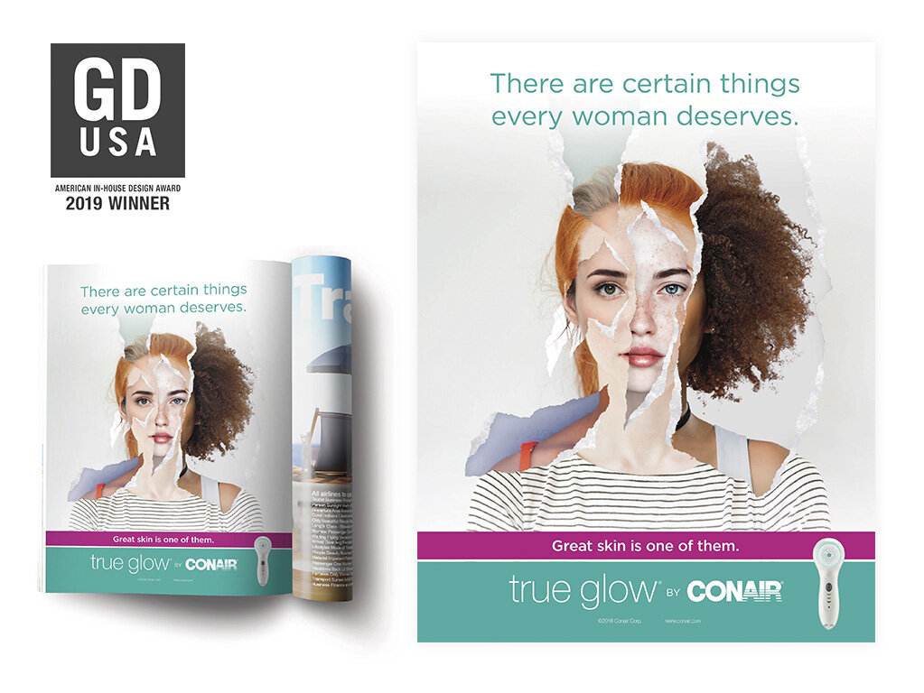 CONAIR • true glow skincare equality print ad