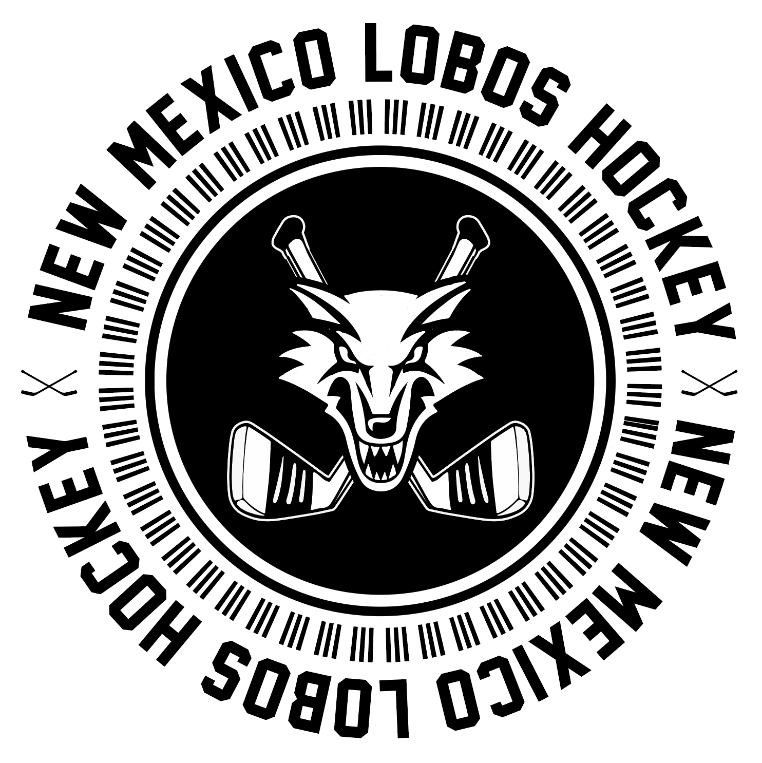 Apparel design for UNM Lobo Hockey (The Lobo Hockey logo was not designed by me)