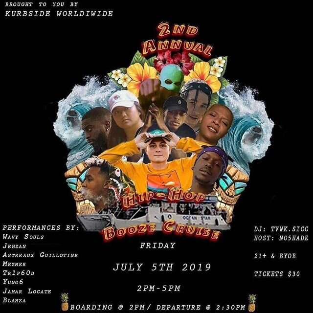 🚨2nd ANNUAL KURBSIDE WORLDWIDE🚨
HIP HOP BOOZE CRUISE (Tickets In Bio)
S/O @kurbsideworldwide
#wavysouls&nbsp;#ous&nbsp;#music&nbsp;#hiphop #kurbsideworldwide