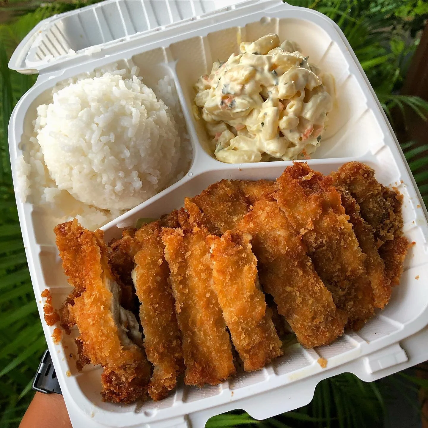 Our favorite Mac Salad is hands down from @honokowaiokazuyadeli 😍 of course, their chicken katsu is on point as well 💯

#consumingmaui #lahaina #honokawai #chickenkatsu #luckywelivehawaii #onogrinds