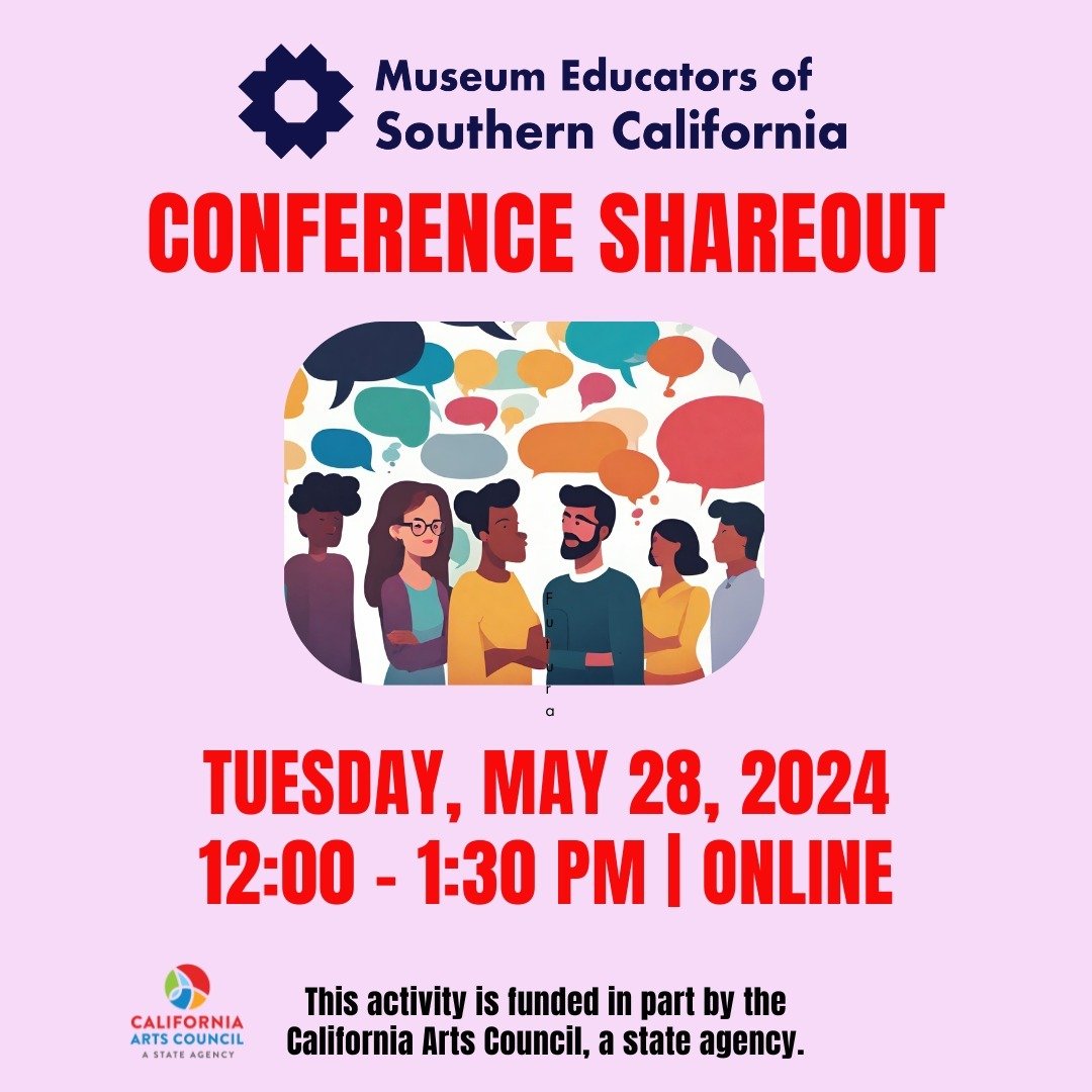 #MESCommunity
Conference Shareout
Tuesday, May 28, 2024 | 12:00 - 1:30 PM | Online

Do you have a golden nugget of information you received from attending a conference in the last year? Do you have a question for seasoned conference-goers? Join us an