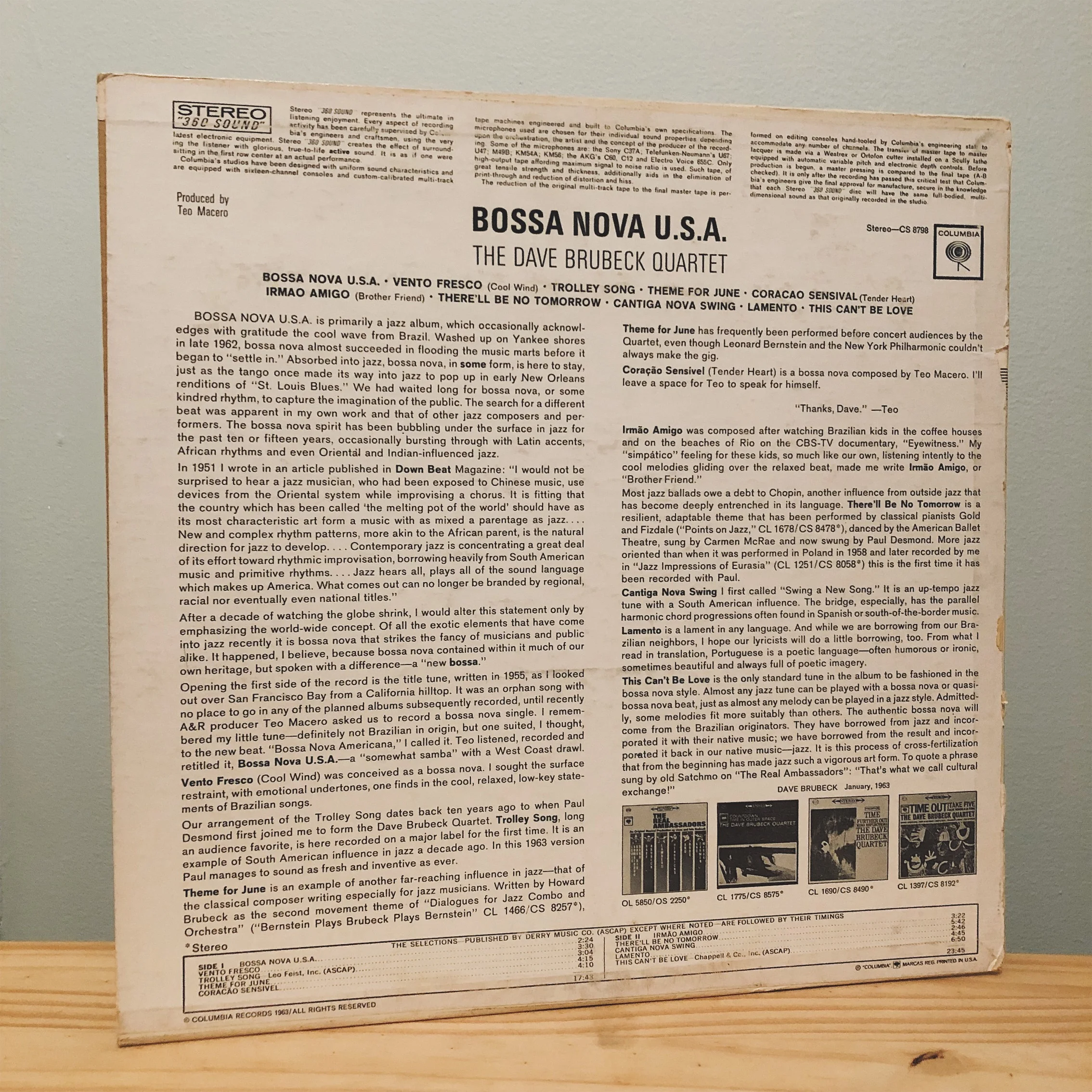 Bossa Nova USA Dave Brubeck Quartet South Rhodes Records 2.jpeg