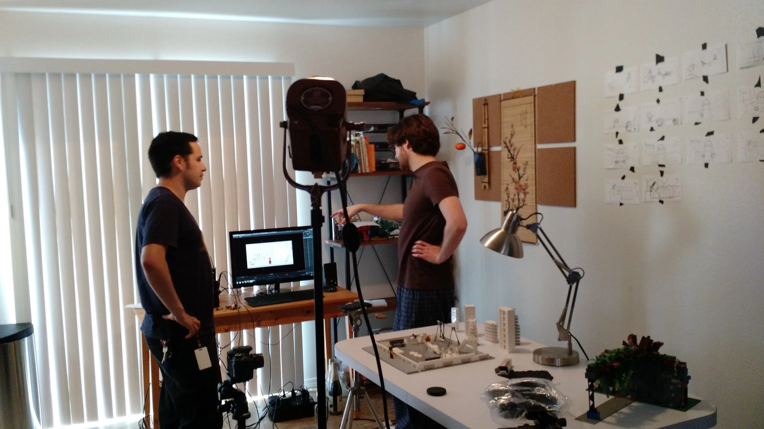 Zach and Philip plan the first shoot