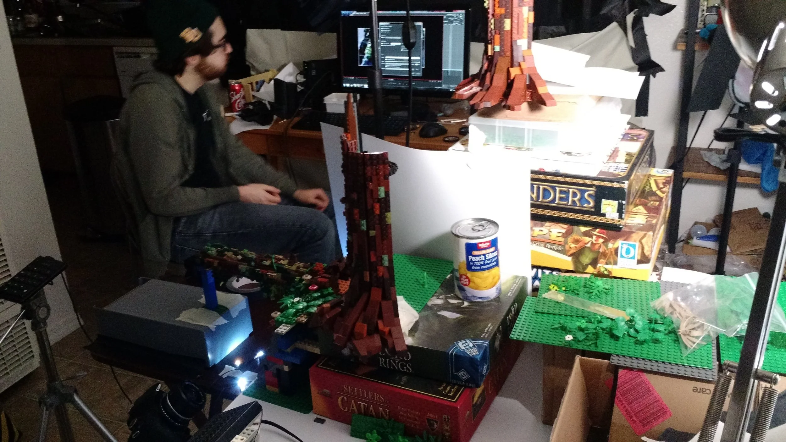 you never really think about the posterboard, boardgames and cans of peaches needed to hold a set together.