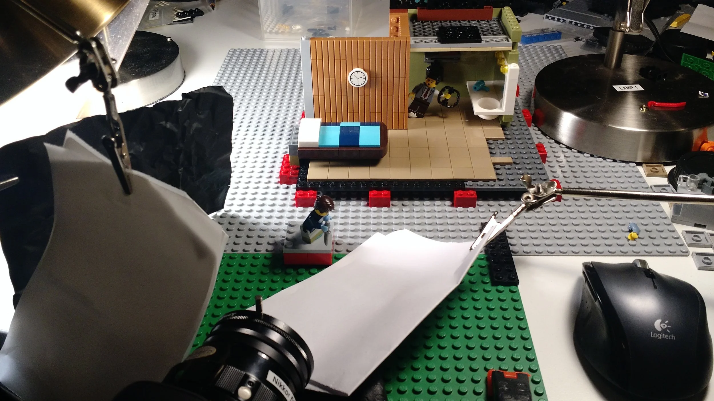 The layout of the shot is almost unrecognizable compared to the final frame
