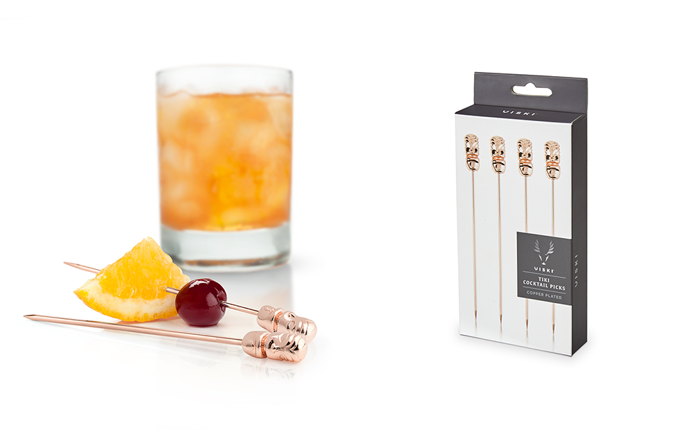 Tiki Cocktail Picks designed in-house by Andre Cotan