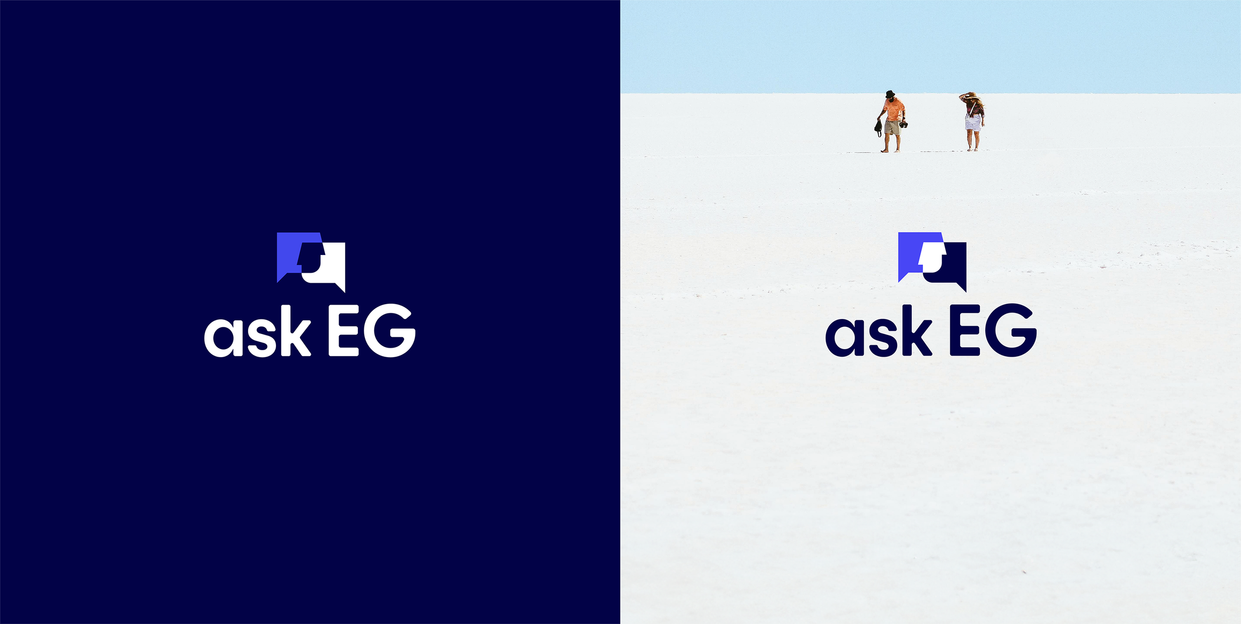 The wordmark is normally stacked and offered in two color ways so that it's accessible against a dark or light background