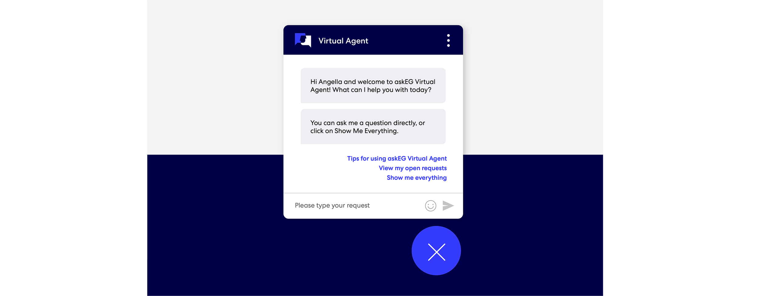 My design recommendation for how the chat bubble should look