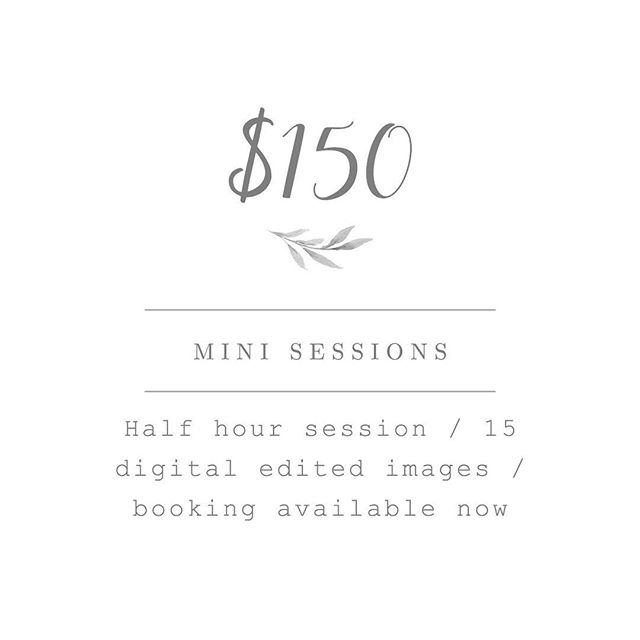 We updated our prices and packages... currently doing a mini session package! We loved seeing all of our clients last year during the fall (thank god it&rsquo;s not too hot anymore!) we love the idea of leaves falling and pumpkins for our upcoming sh