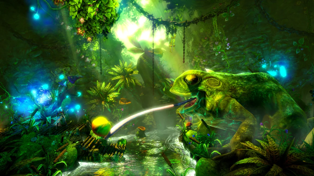 (c) Trine 2 , Frozenbyte, 2011. C'est dans leur garage qu'une dizaine de créateurs finnois ont élaboré Trine, un jeu de plateformes et de réflexion empreint de magie à l'esthétique colorée. Ils ont ensuite proposé leur prototype à des éditeurs de jeux.