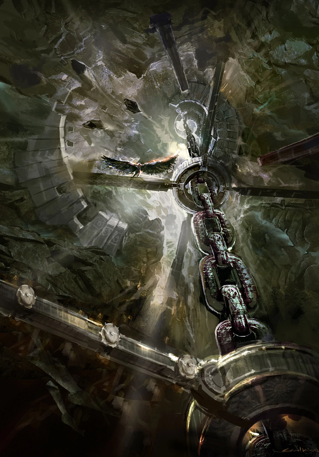 (c) Anonyme, Concept art, God of War III, Santa Monica Studio, 2010.