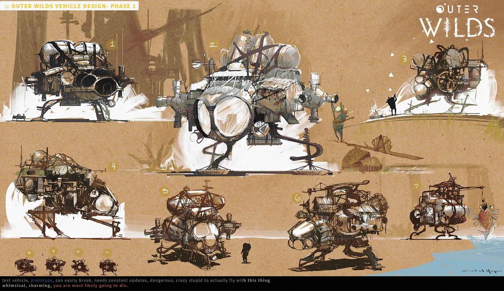 © Saiful Haque, Concept art, Outer Wilds, Mobius Digital, Annapurna Interactive, 2019.