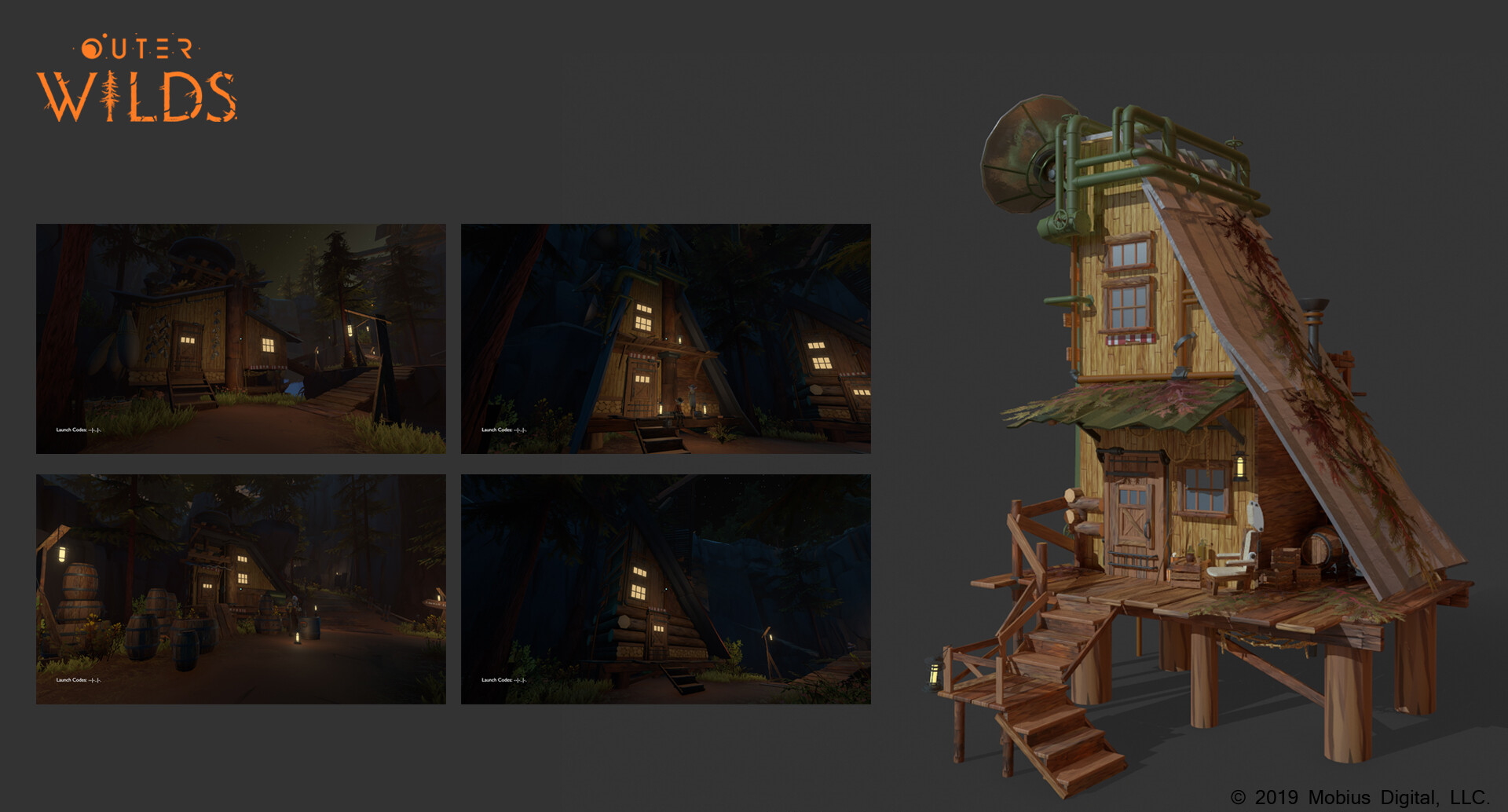 © Alena Leontyeva, Concept art, Outer Wilds, Mobius Digital, Annapurna Interactive, 2019.