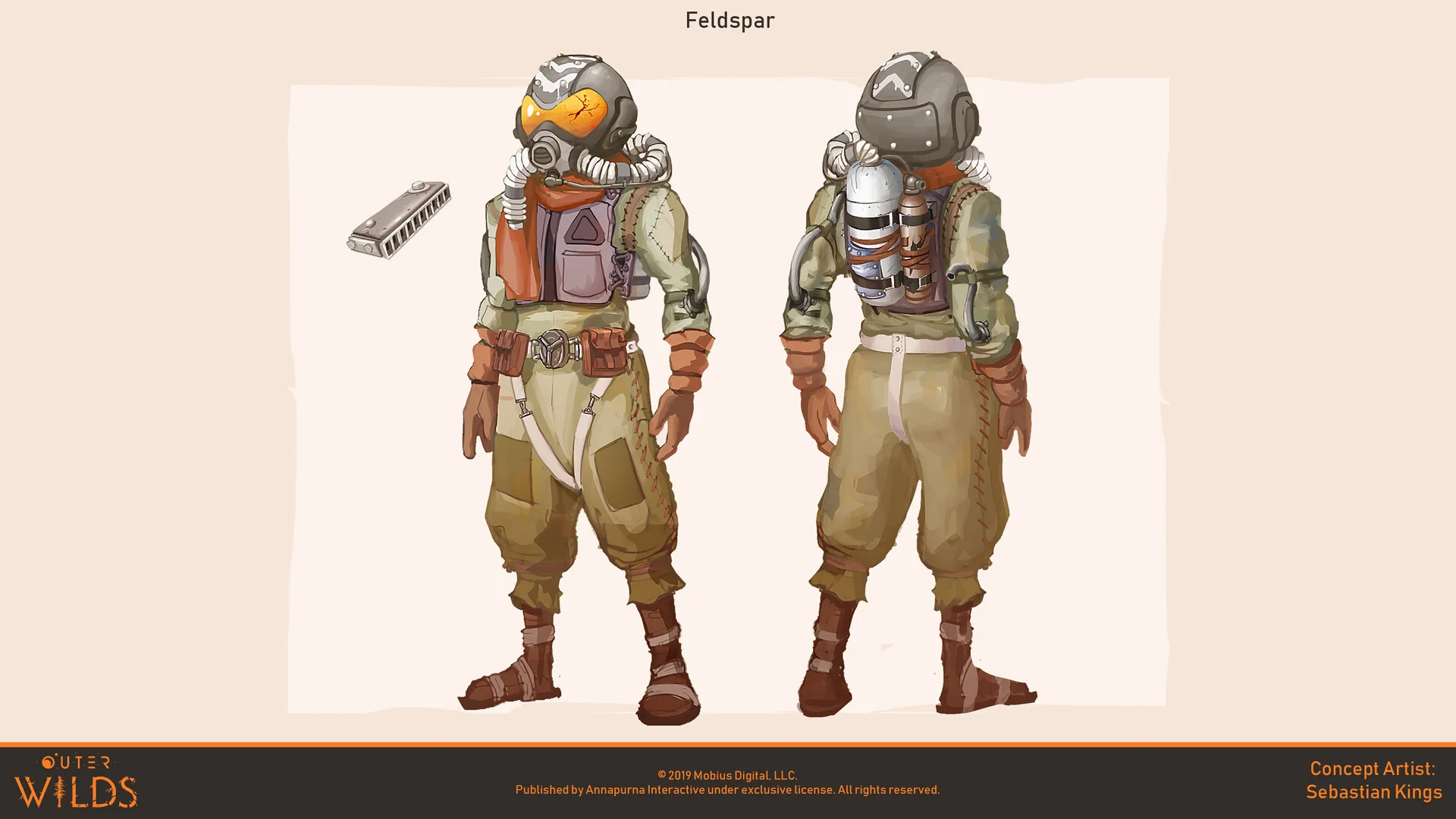 © Sebastian Kings, Concept art, Outer Wilds, Mobius Digital, Annapurna Interactive, 2019.