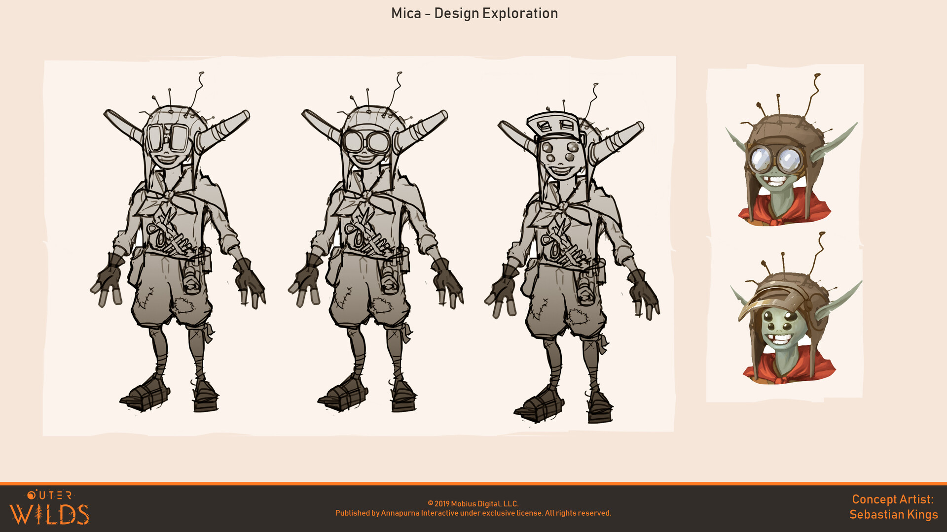 © Sebastian Kings, Concept art, Outer Wilds, Mobius Digital, Annapurna Interactive, 2019.