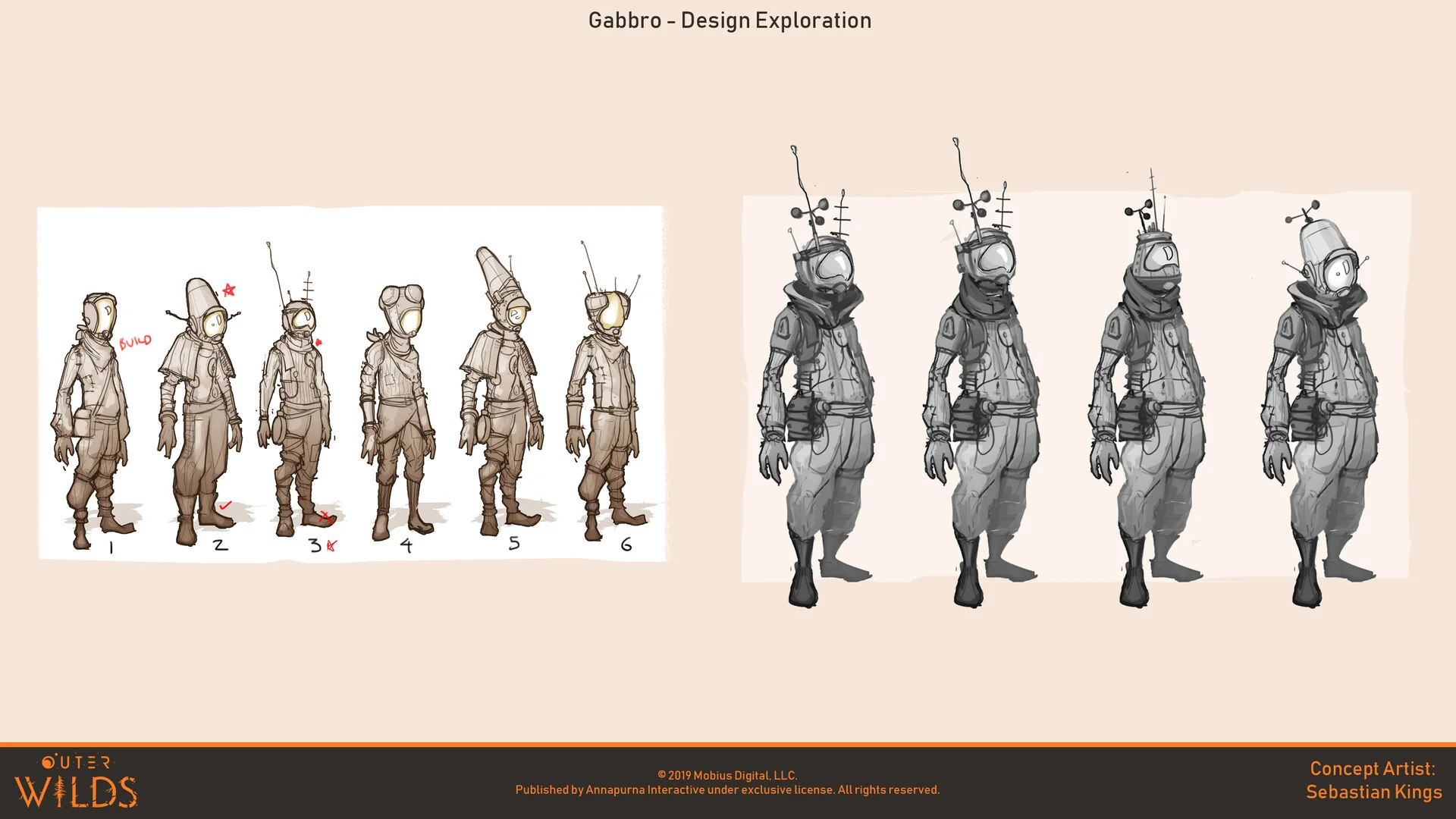 © Sebastian Kings, Concept art, Outer Wilds, Mobius Digital, Annapurna Interactive, 2019.