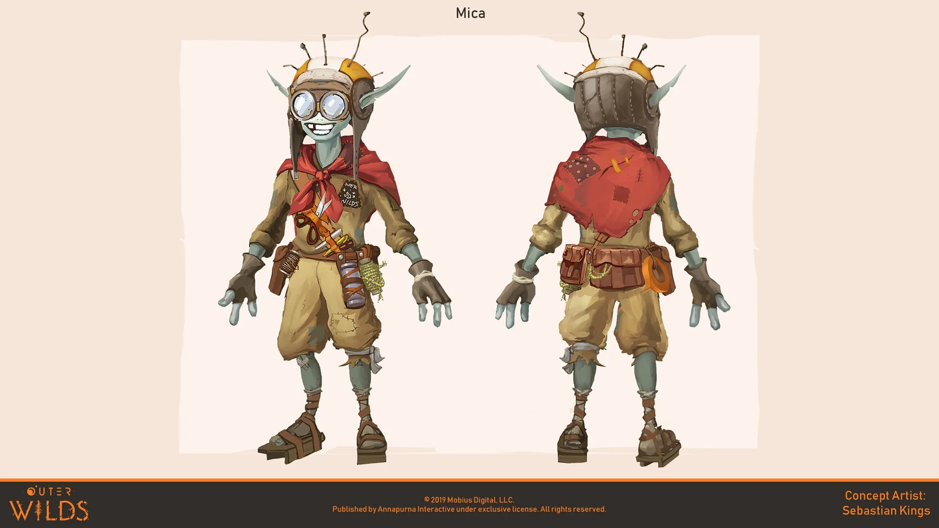 © Sebastian Kings, Concept art, Outer Wilds, Mobius Digital, Annapurna Interactive, 2019.