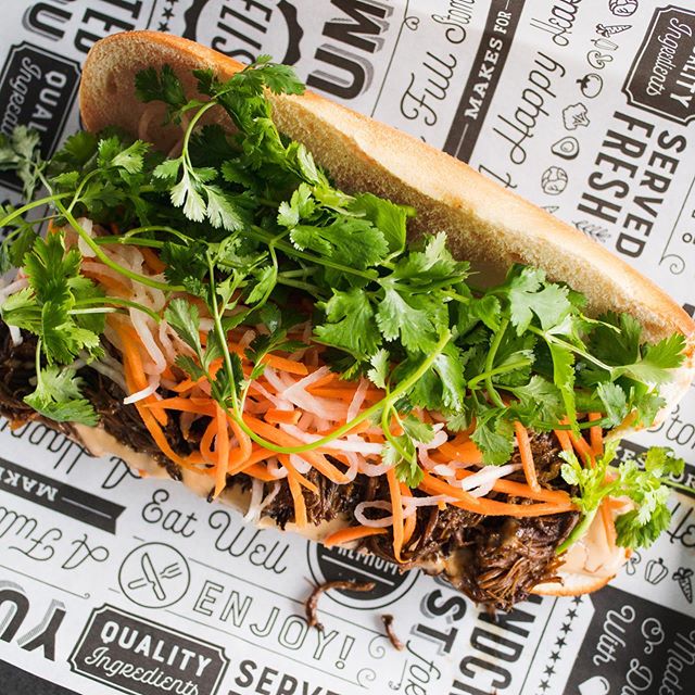 Braised Short rib Banh Mi ready to be served within an hour! See you soon ✌🏽🖤 #crazyphoyou