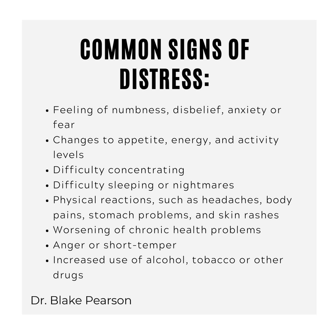 Severe Distress Symptoms – Acute Stress Disorder – GYIWK