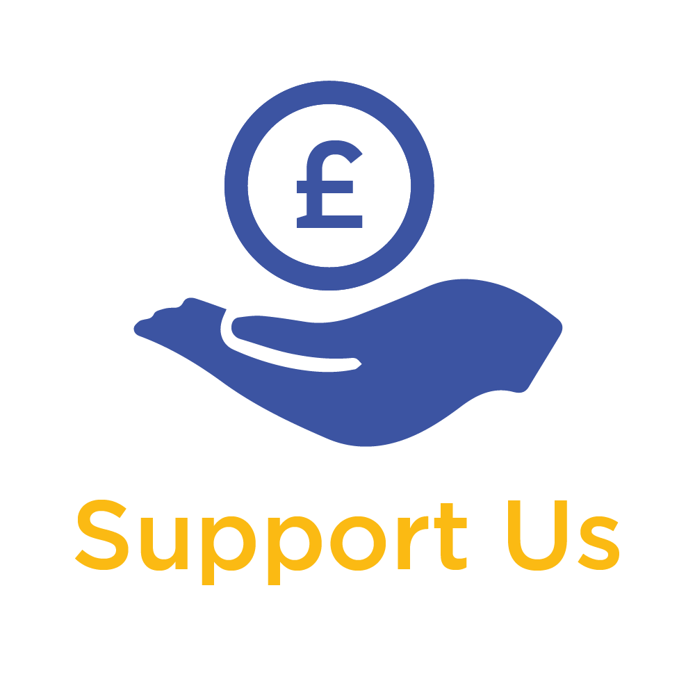 Support in our fund raising and working in our cafe