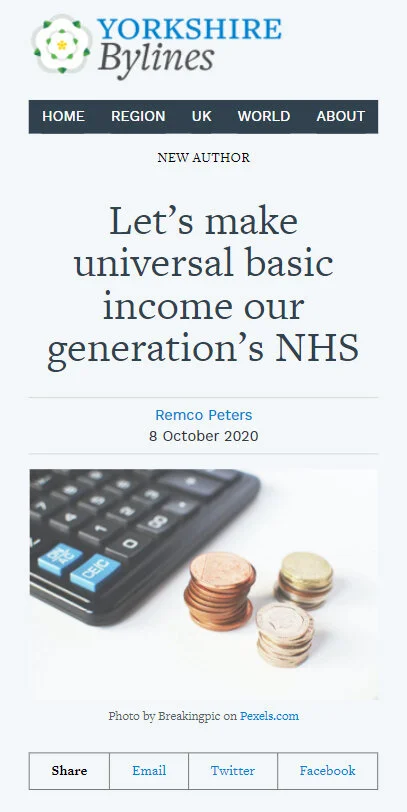 Let’s make universal basic income our generation’s NHS