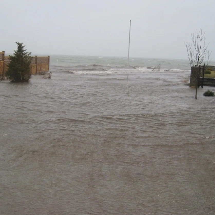 This picture was taken from the front porch of our family cottage on Winsor Street.