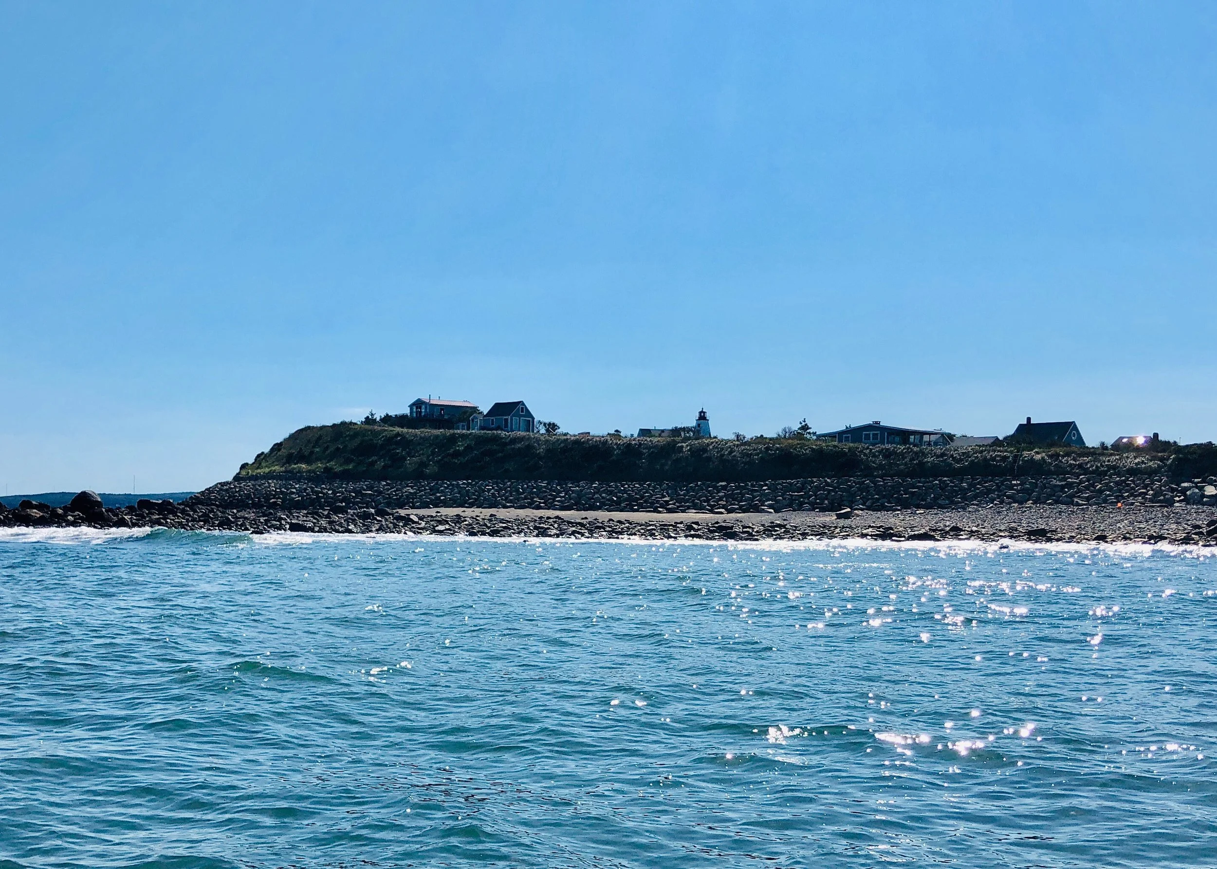 Gurnet (from the ocean-side), near the spot where Matt caught striper #1.