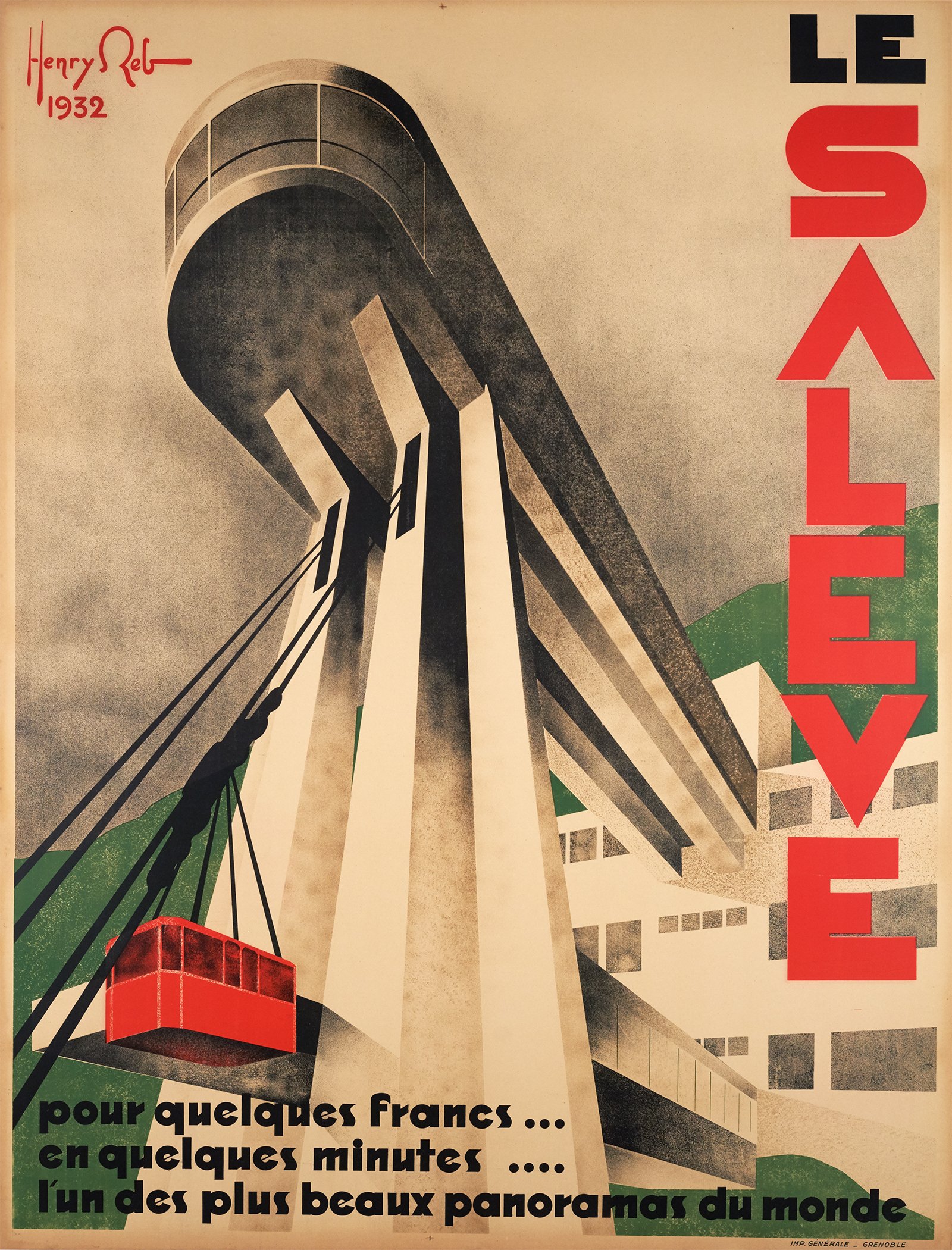 Vintage poster of the Téléphérique du Salève.