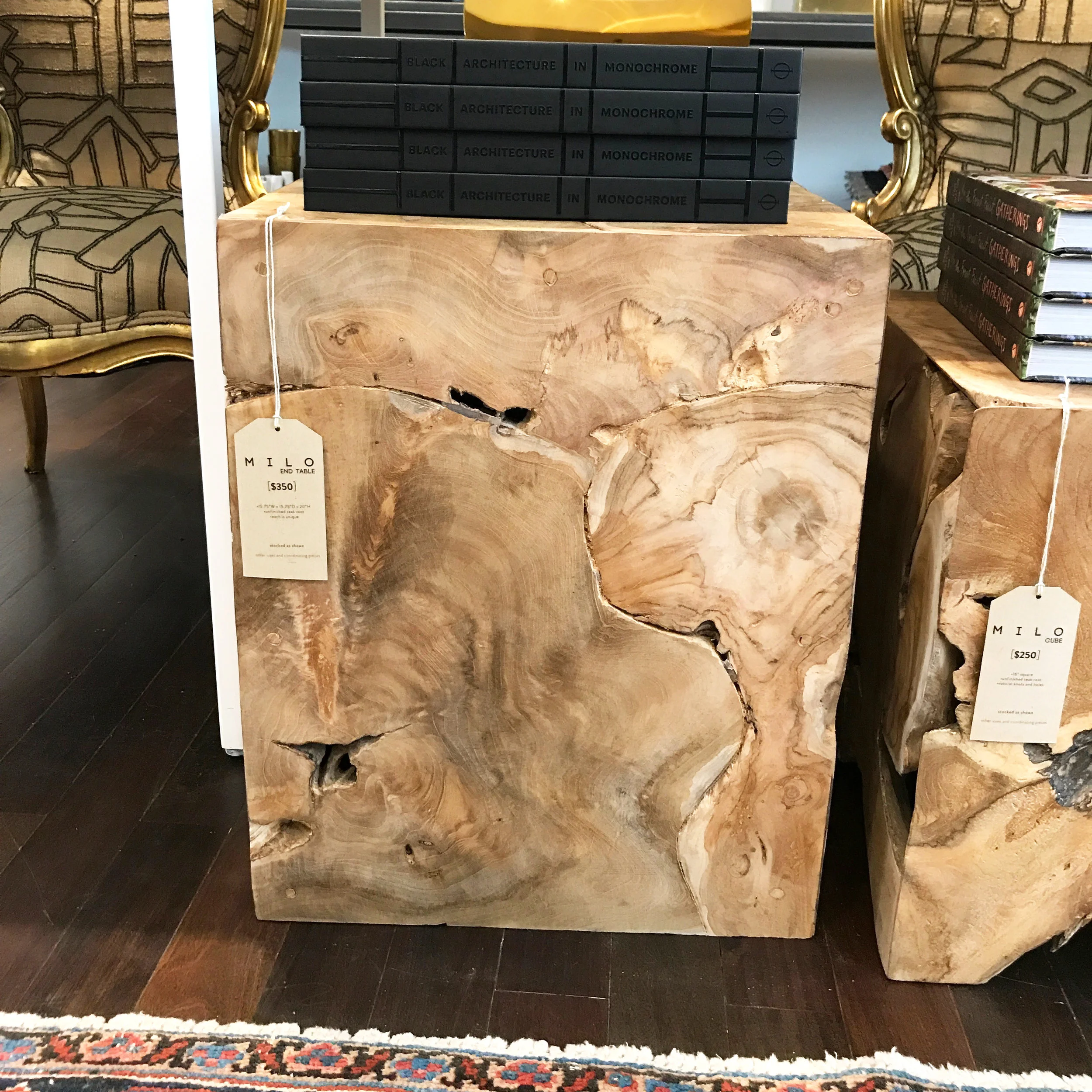 Milo Teak End Table - $350 | GREAT FOR: Bedside table in a modern loft bedroom