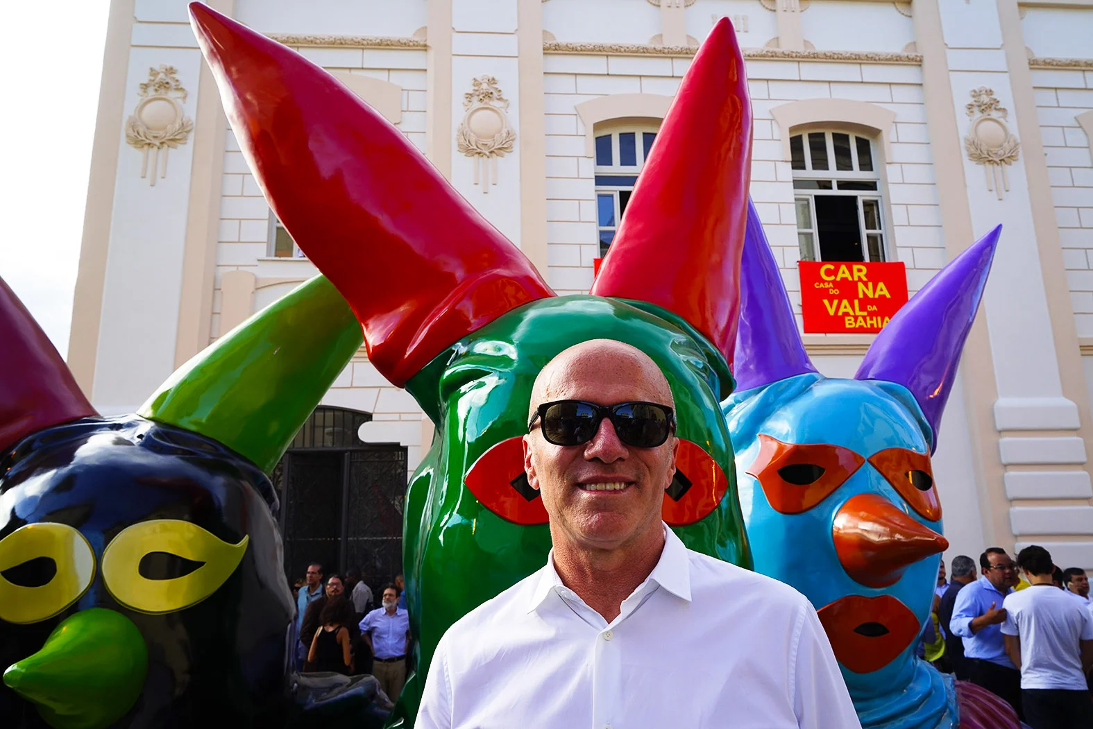 Gringo Cardia, in front of the Carnival Museum, Salvador, Brazil 