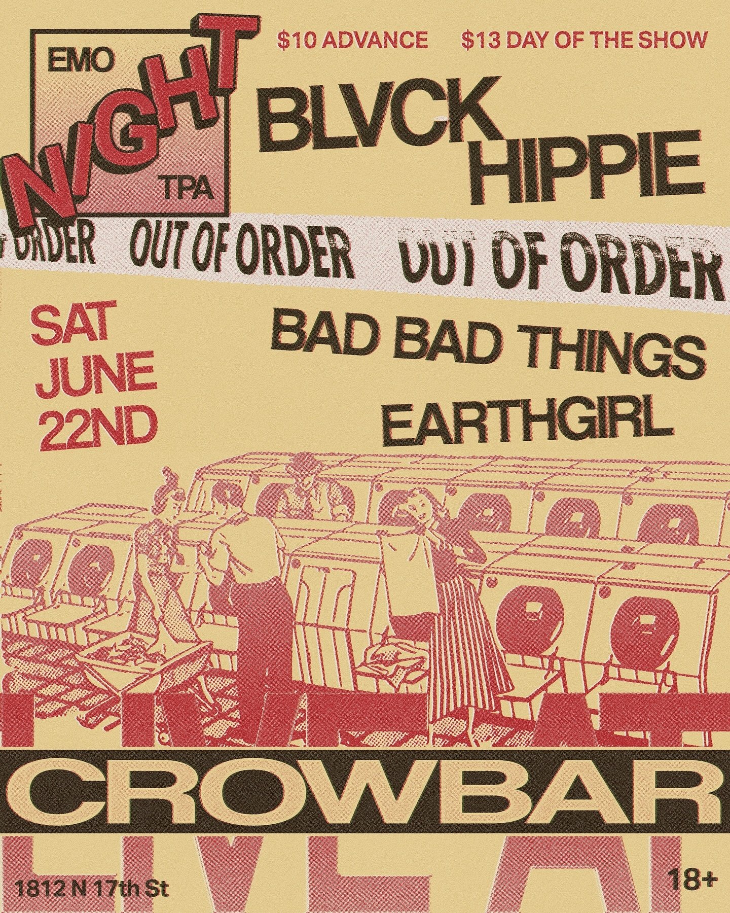 Been sittin on this one for a while now. We are STOKED to have @blvckhippie901 playing our LAST SHOW of the summer. Joining them will be @bad.bad.things &amp; @earthgirlmusic &amp; a 4th band (but we can&rsquo;t name em until June, so stay tuned for 
