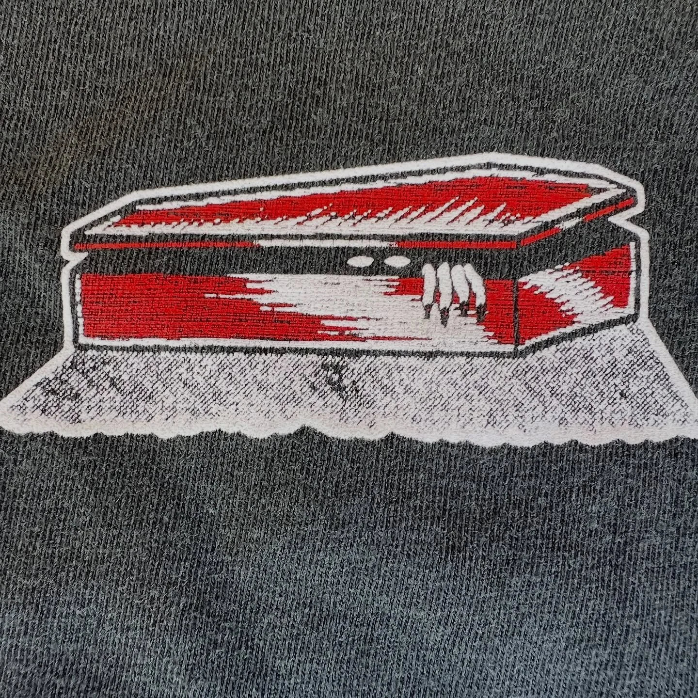 Printed a small run of these Halloween shirts we did years ago.  Printed some on the classic blanks on blanks for $20.  Did an even smaller run on Comfort Colors blanks for $30.  Smalls to XXL

Get em tonight at Crowbar at our Halloween IV party feat