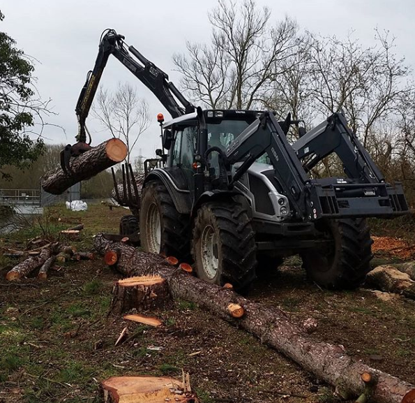 Site clearance at Sandford.