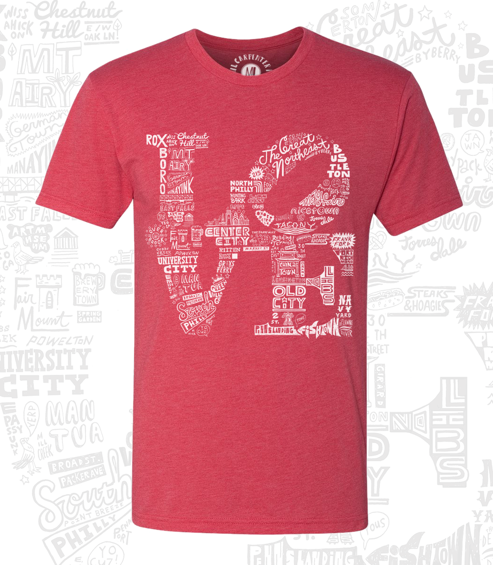 philly love t shirt