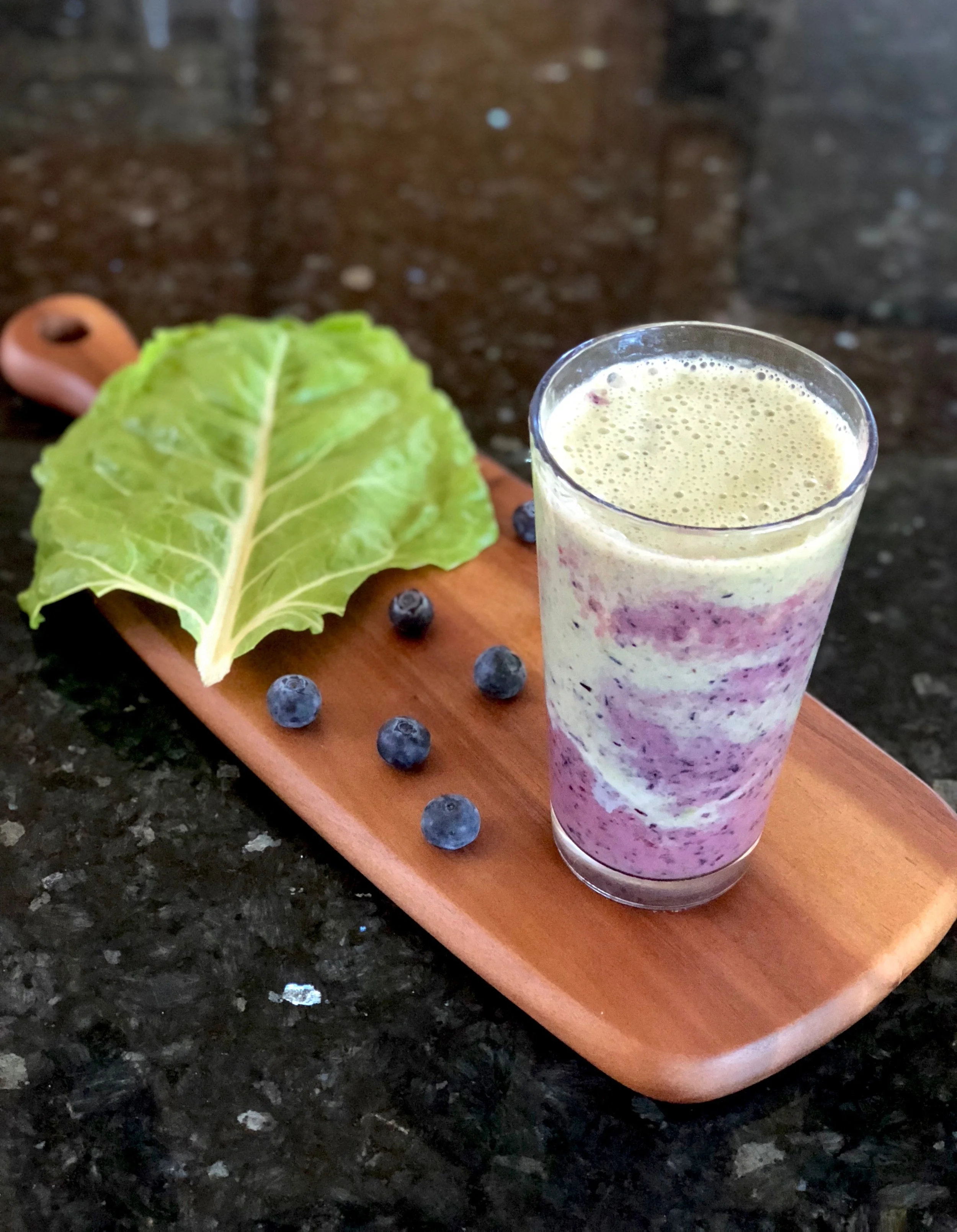 Blueberry Swiss Chard Simply Fresh Smoothie