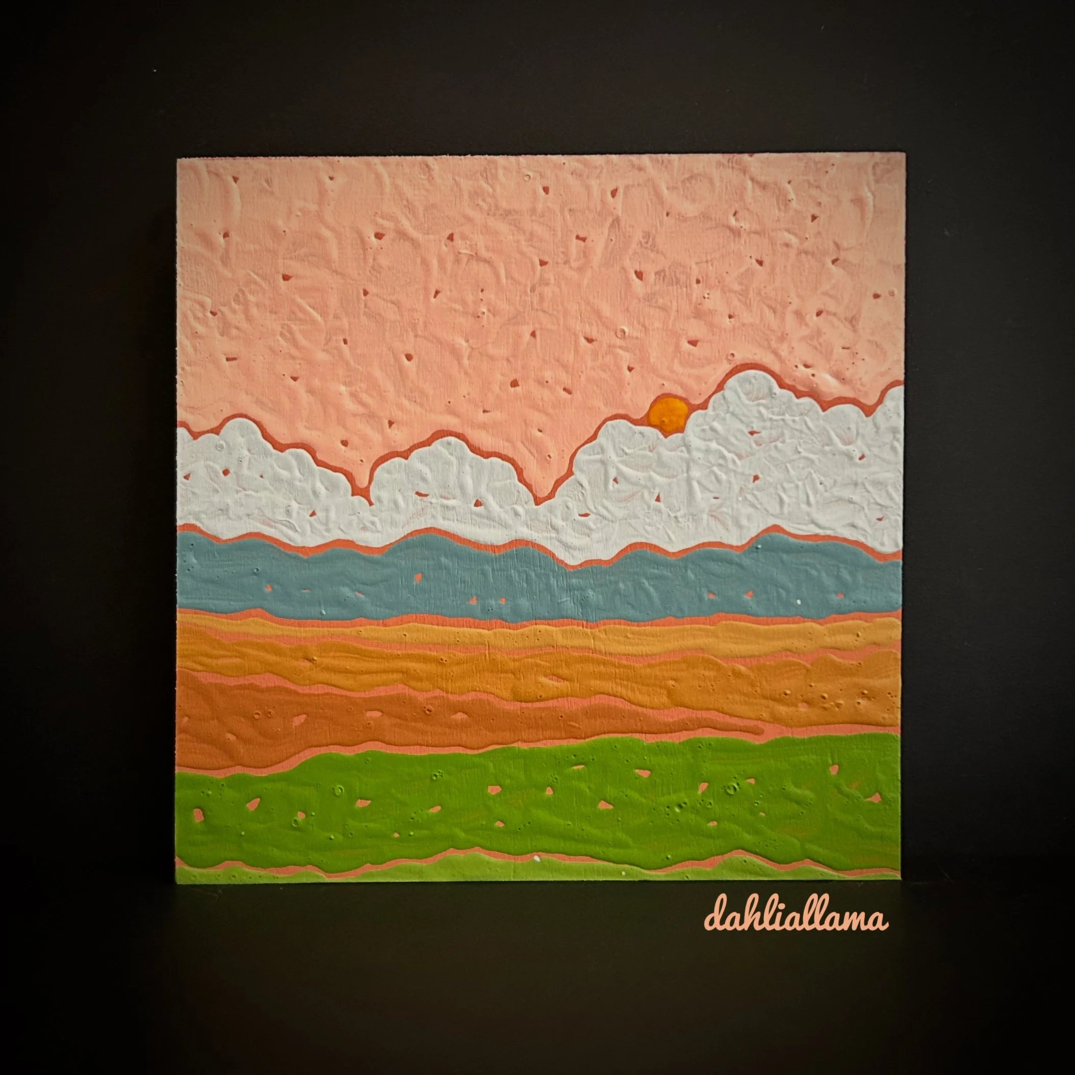 "autumn clouds 5" (5x5")