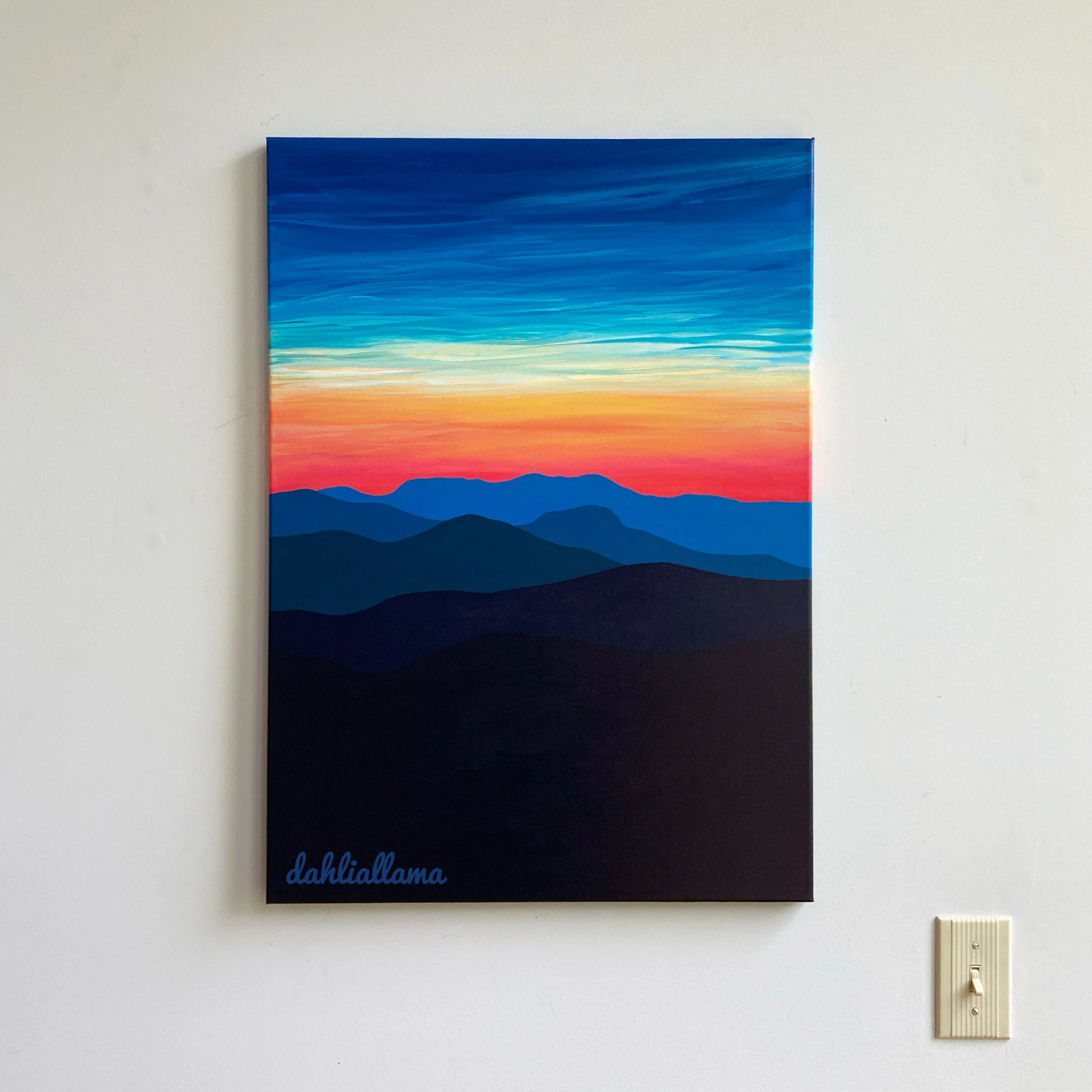 "sunrise at sassafras" (20x28")