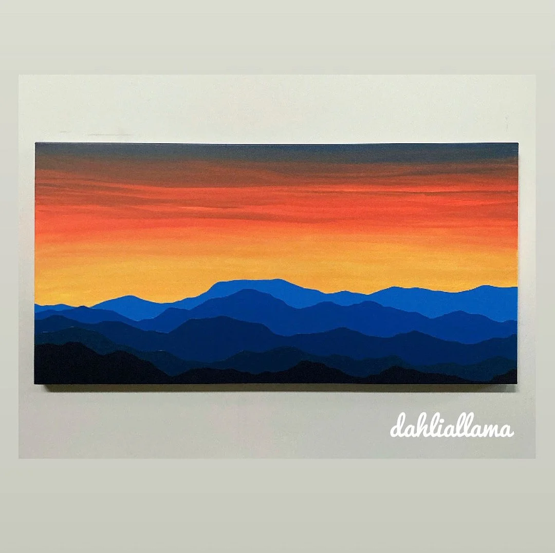 "blue ridge blaze" (20x40")