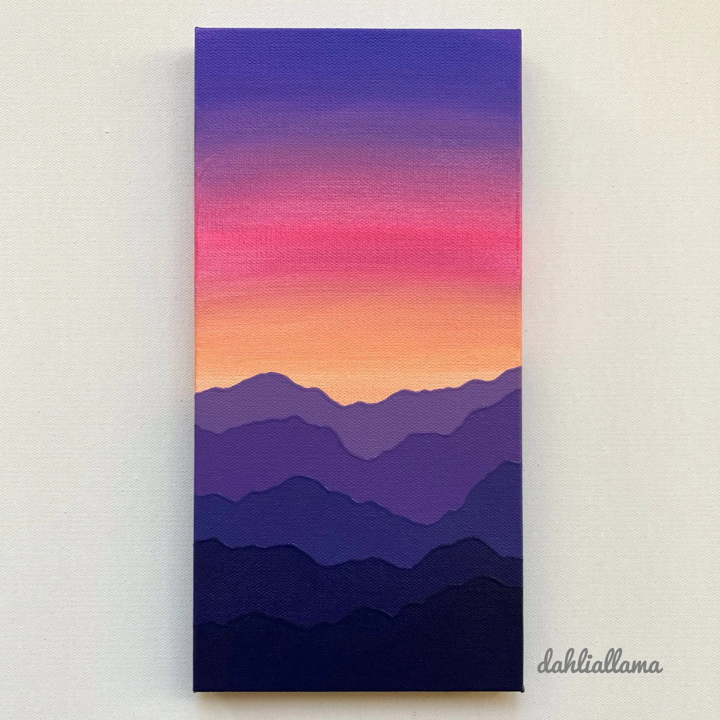 "saturated sunset 3" (6x12")