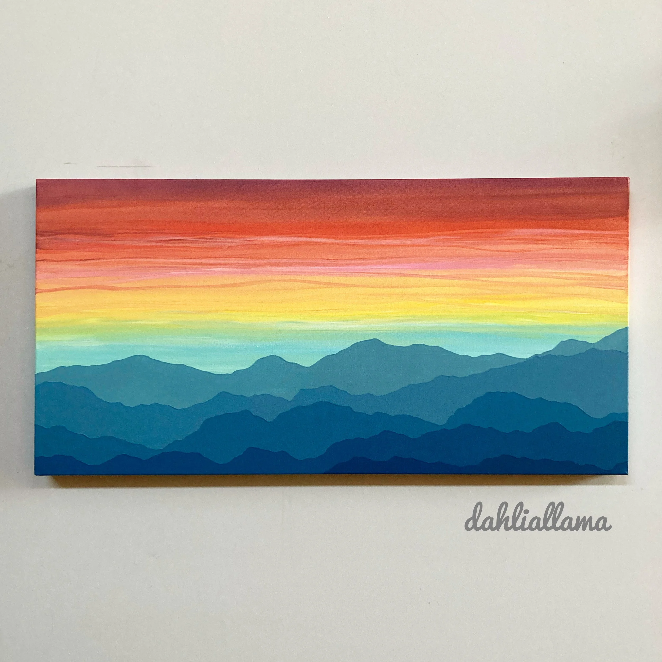 "red sunset" (20x40")