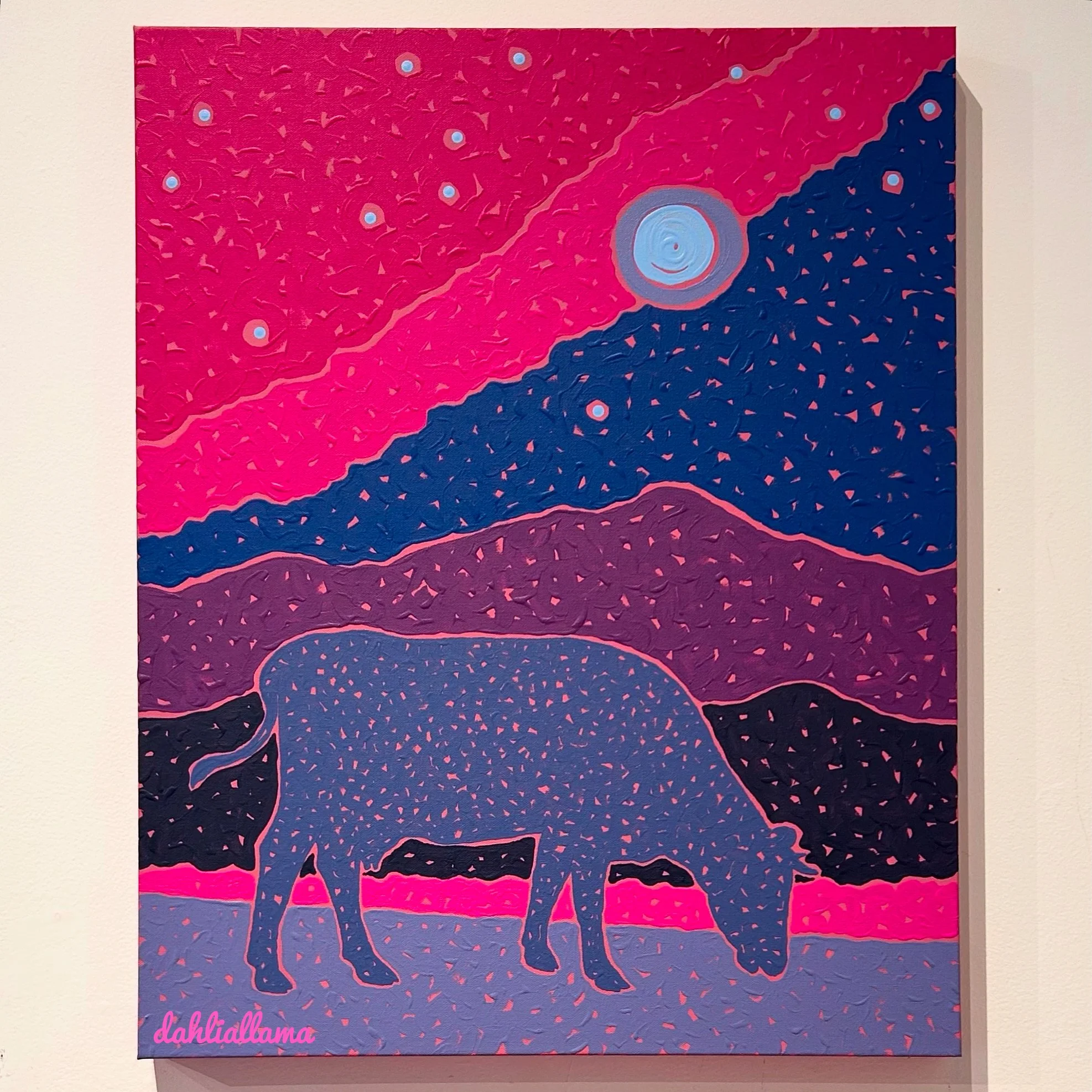 "aurora moon" (24x30")
