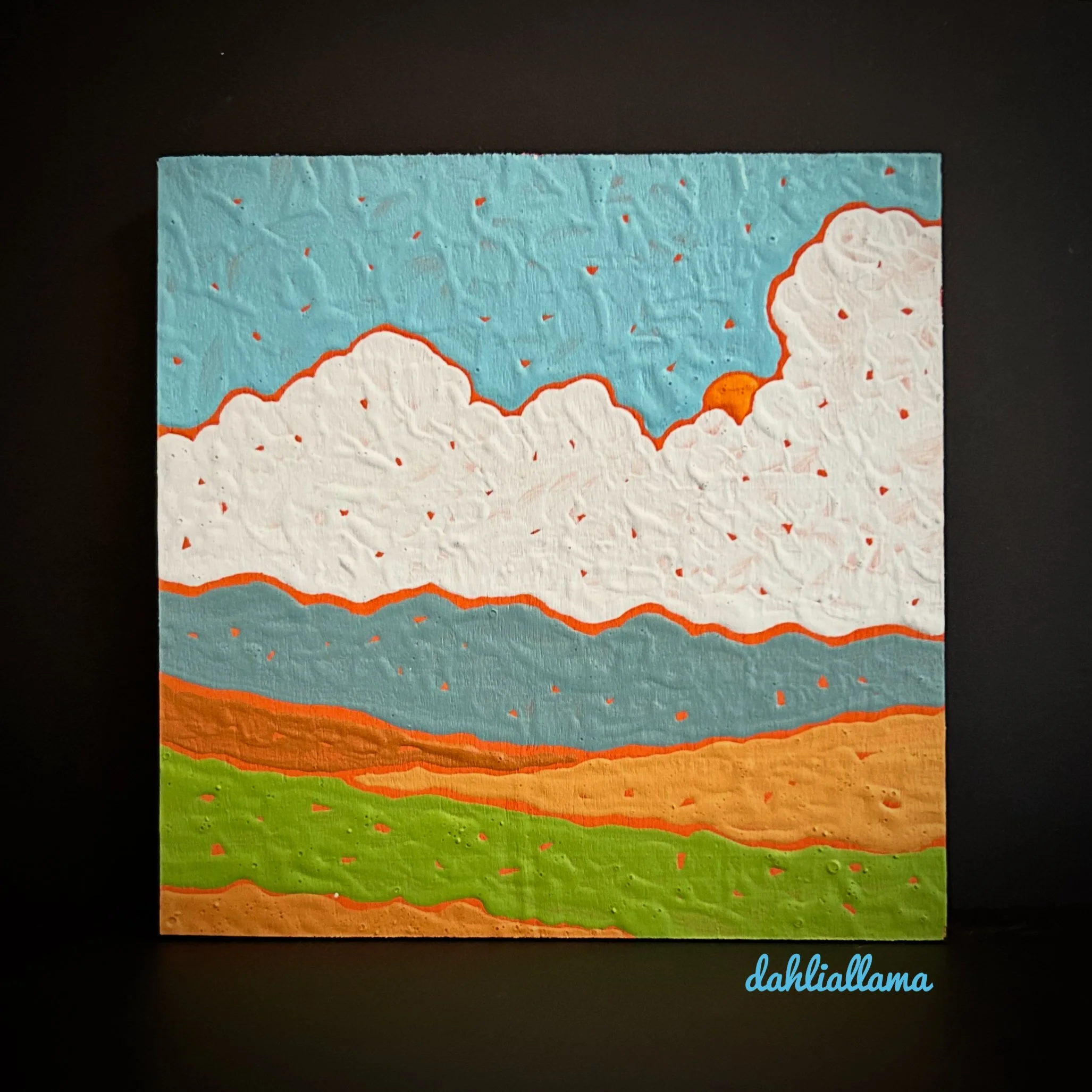 "autumn clouds 4" (5x5")