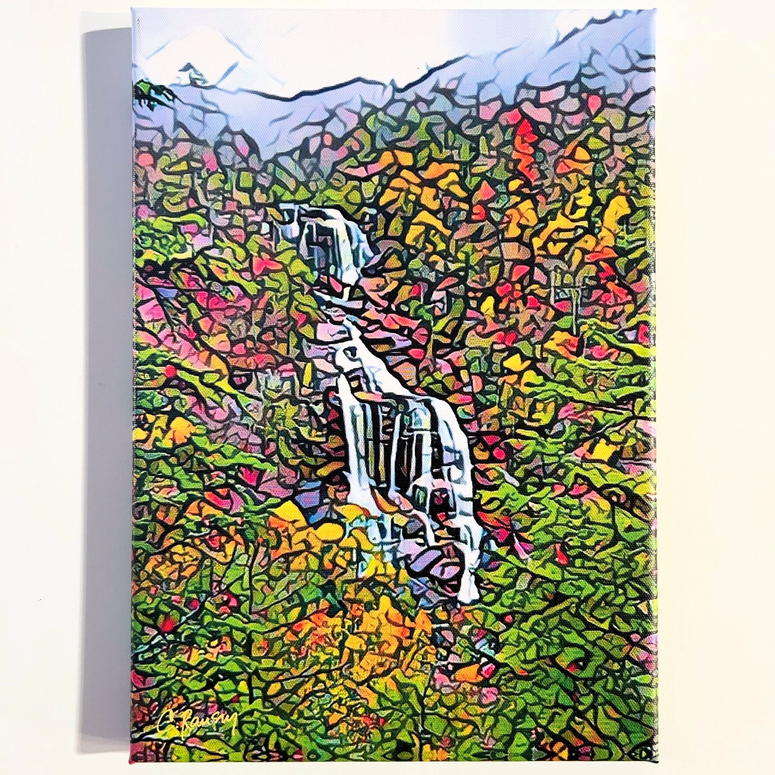 "whitewater falls" (10x14") print