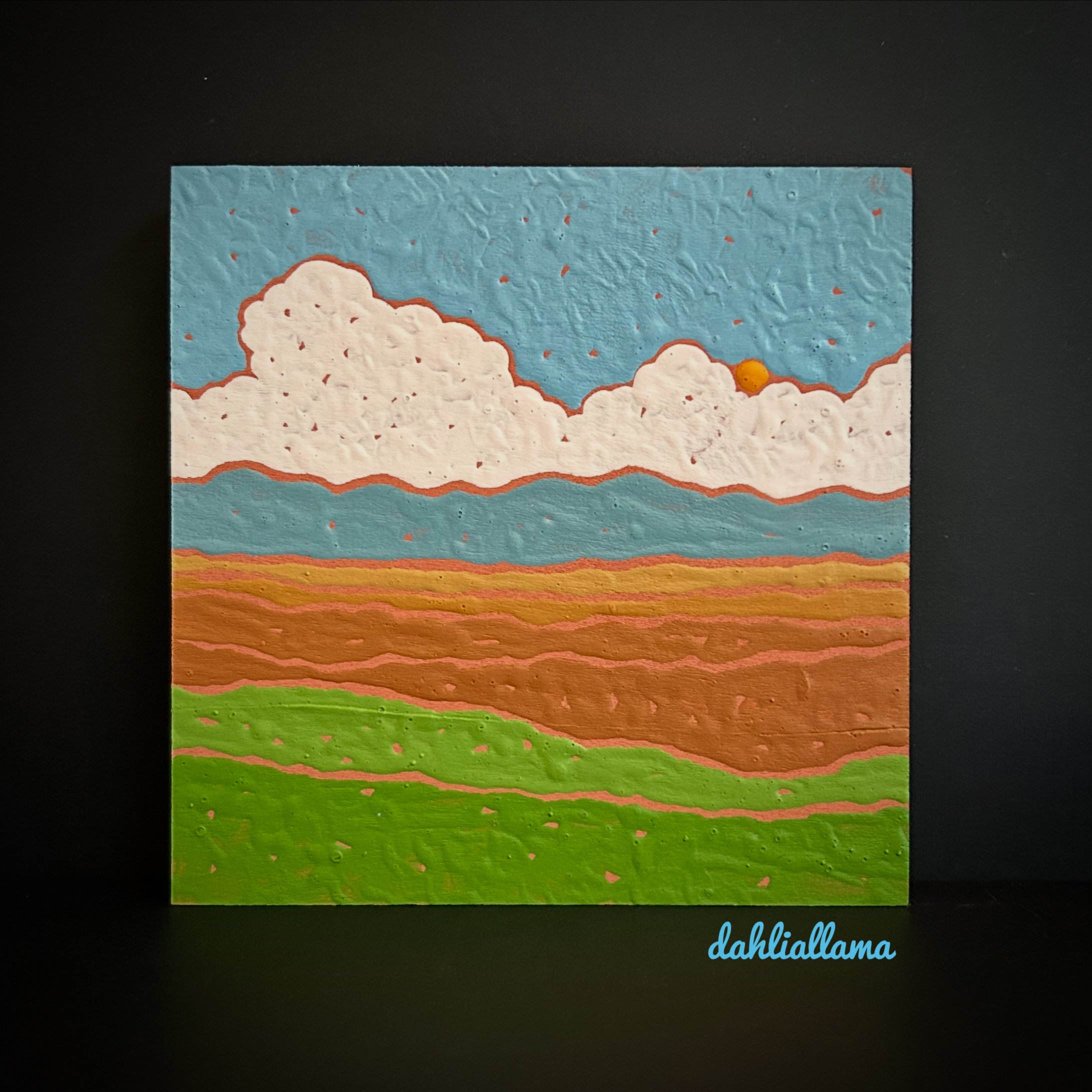 "autumn clouds 2" (5x5")