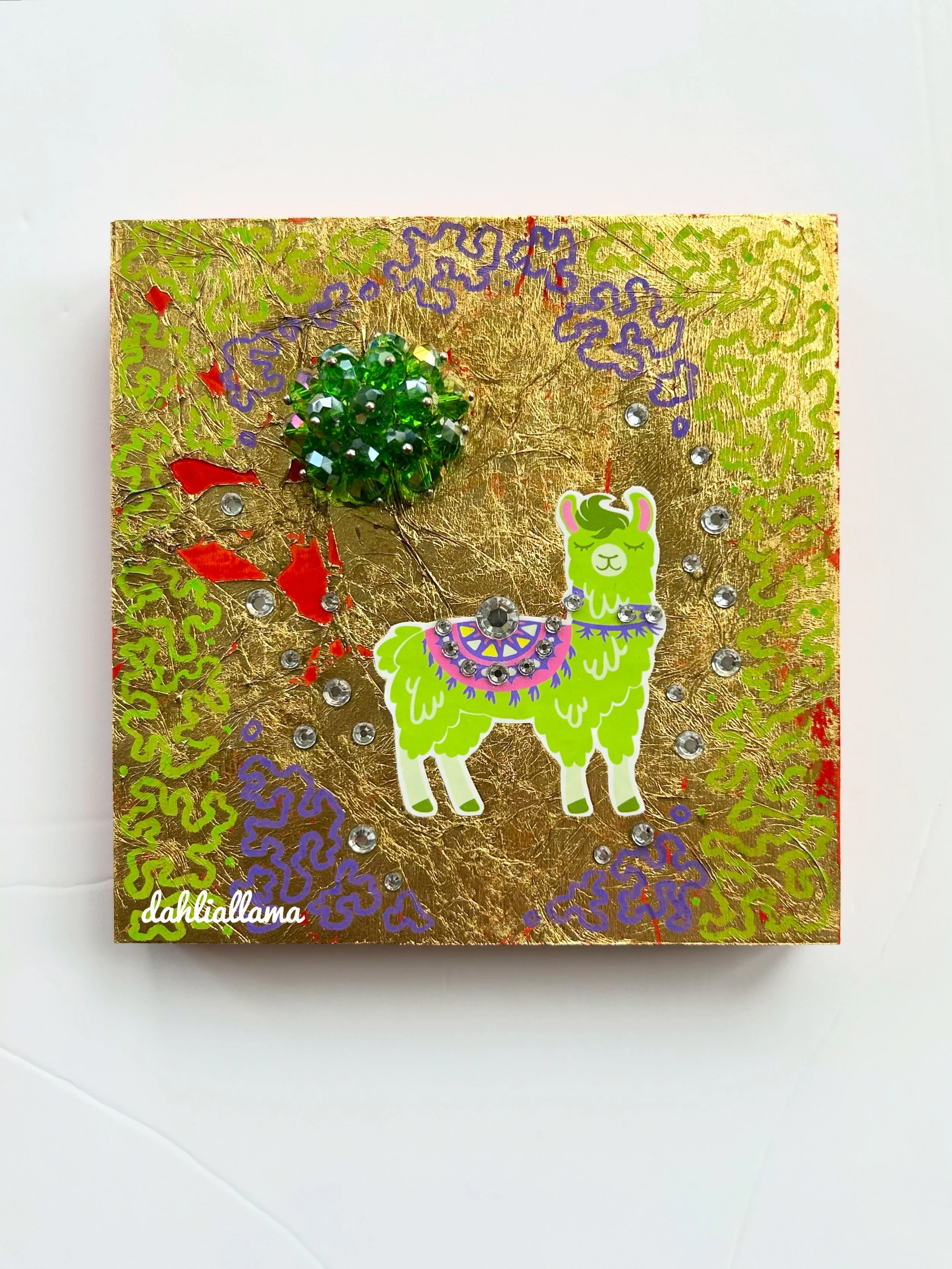 golden llama 2 (5x5")
