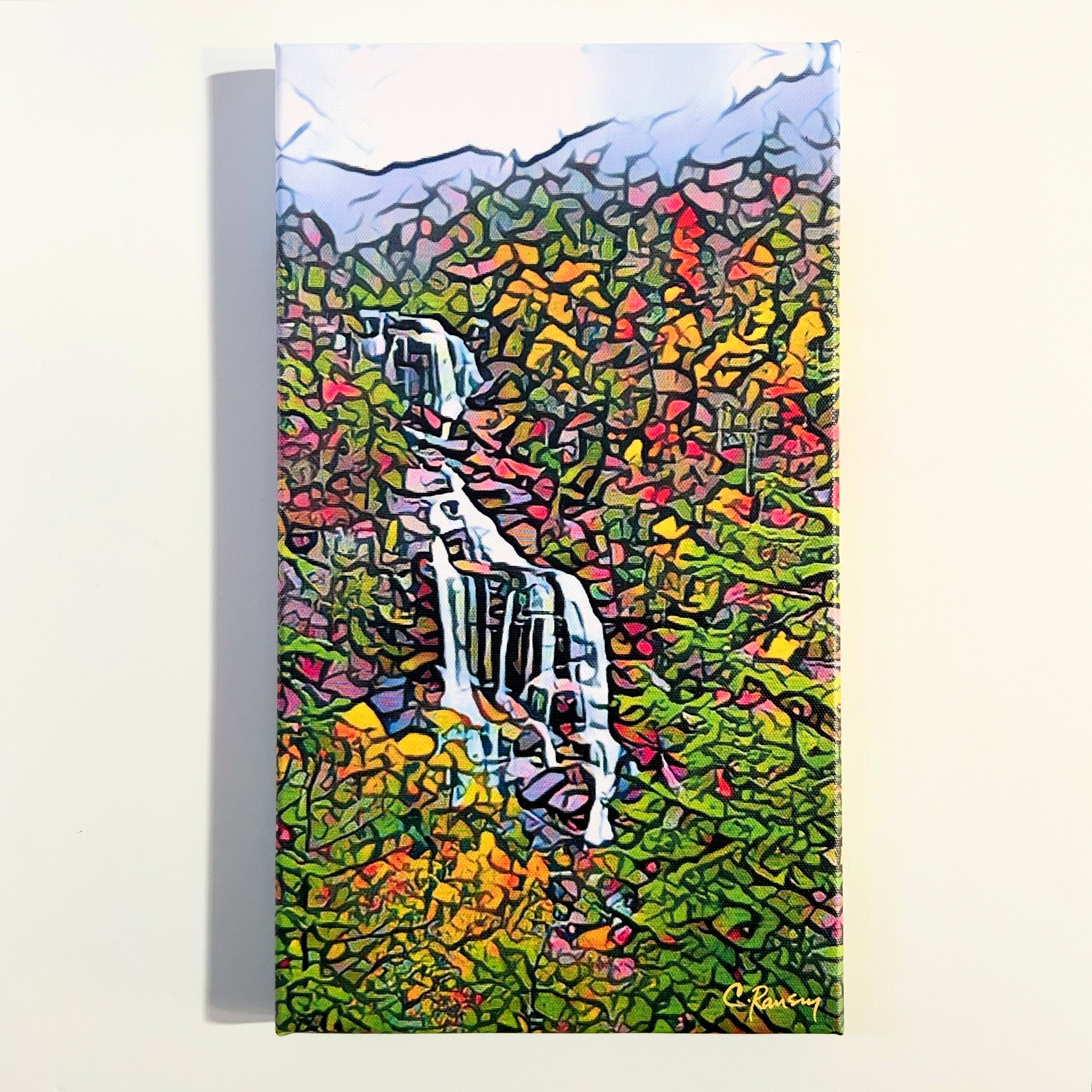 "whitewater falls" (8x14") print