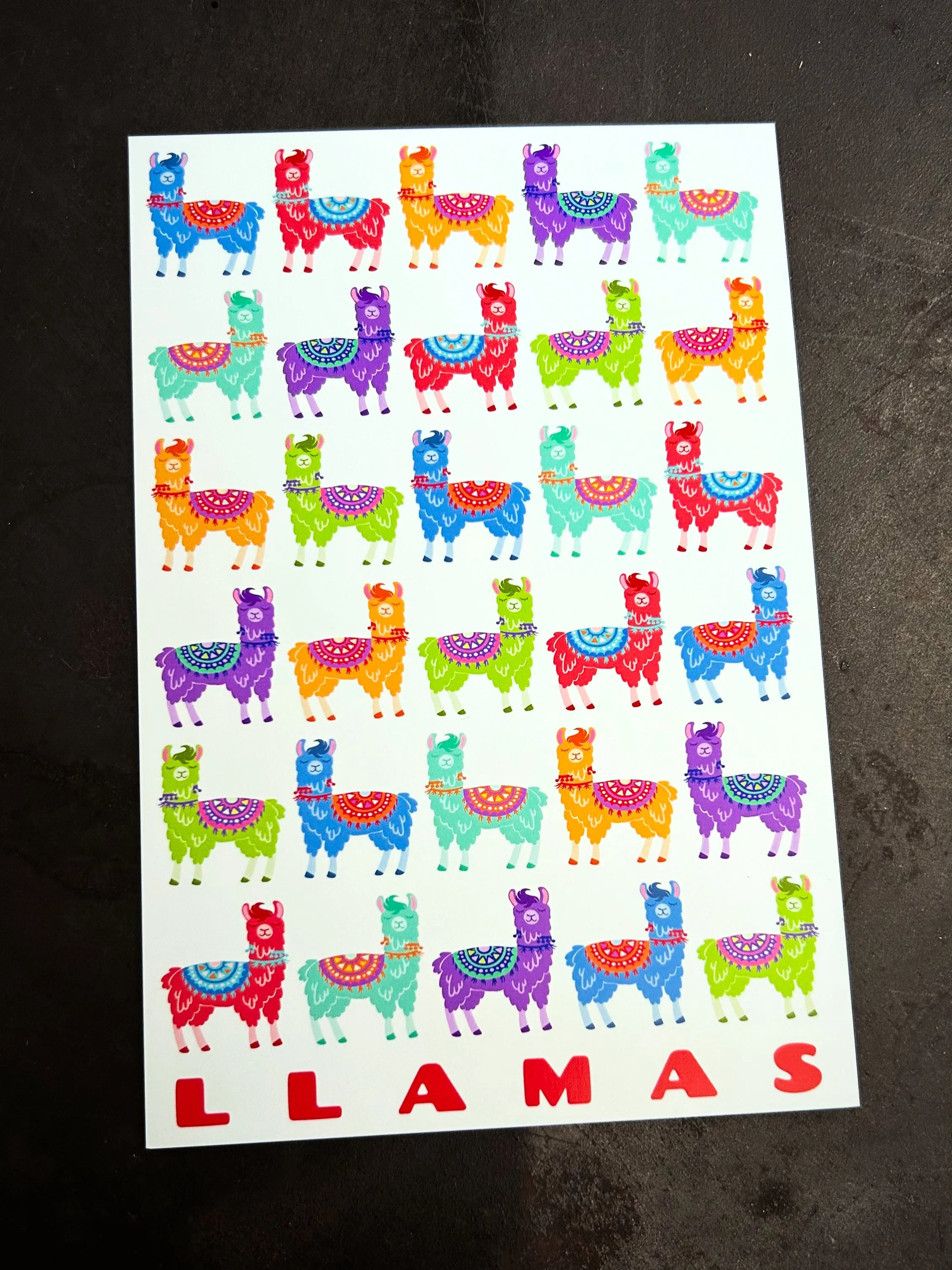LLAMAS poster (11x17")