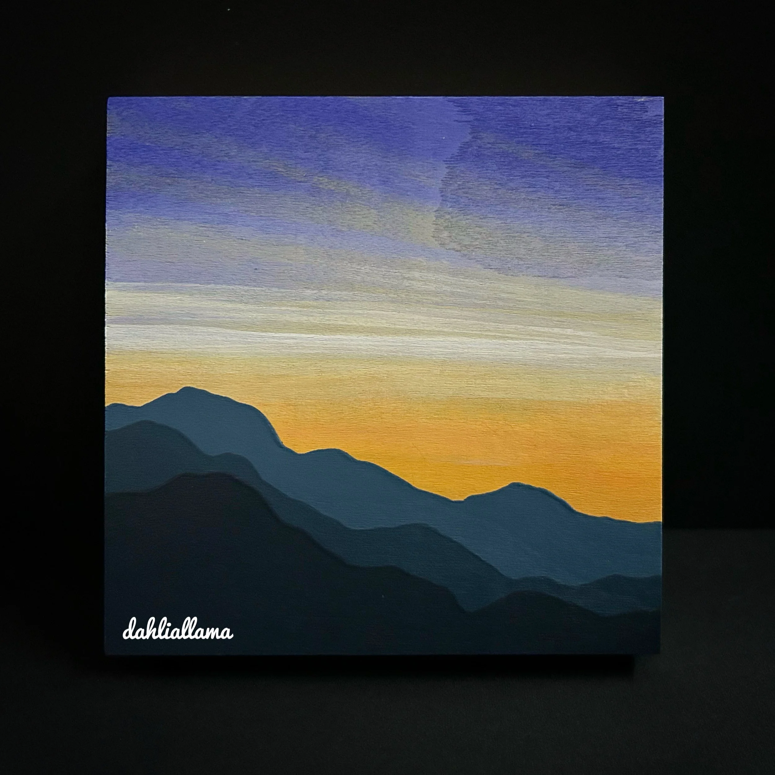'mountainscape mini' 2 (5x5")