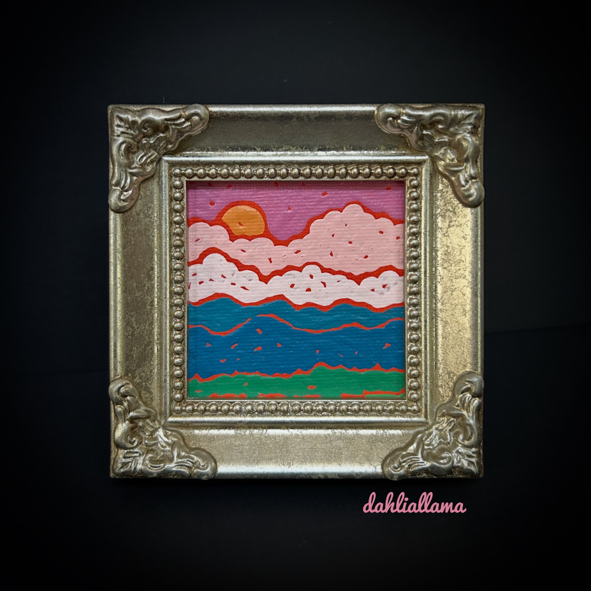 "puffy clouds mini" (3x3")