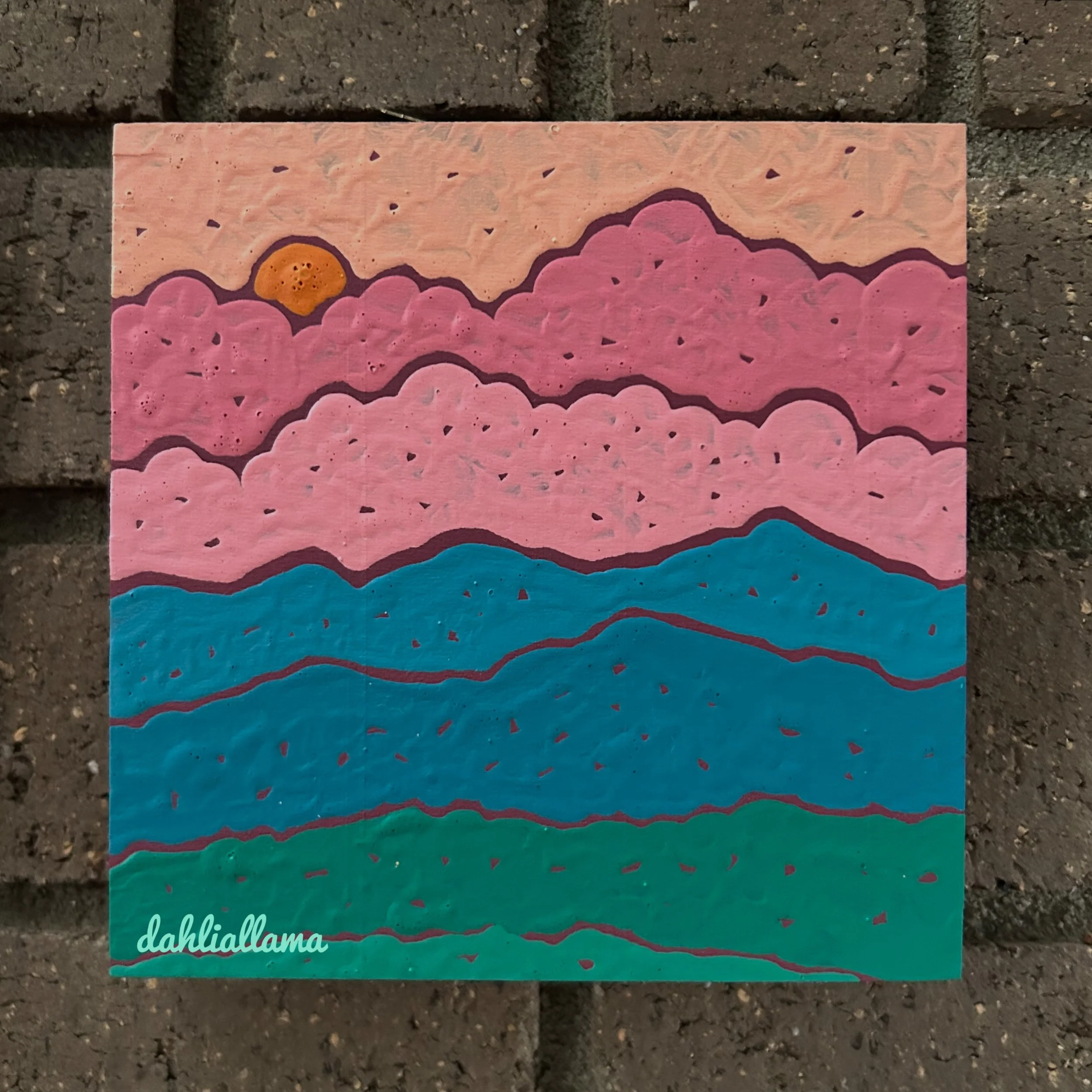 "puffy clouds 4" (5x5")